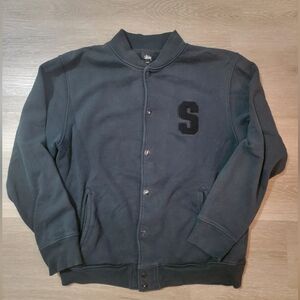 Stussy Dark Gray Bomber Jacket